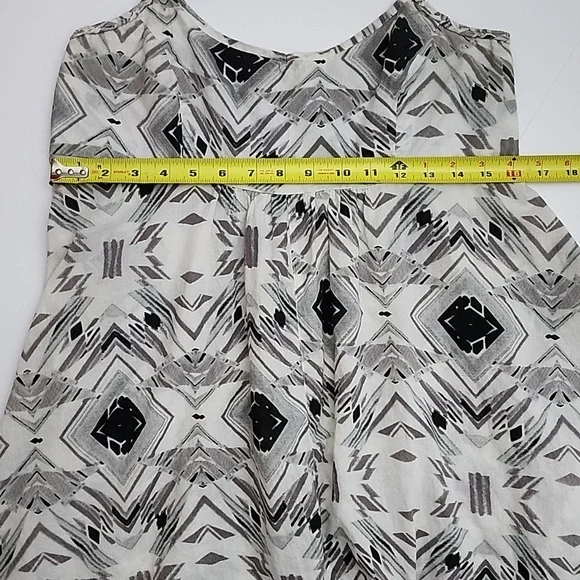 Volcom Asymmetrical Dress Adjustable Spaghetti Straps Patterned Cotton  Size M - Picture 11 of 12